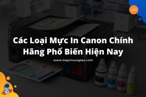 Các loại mực in Canon chính hãng phổ biến hiện nay
